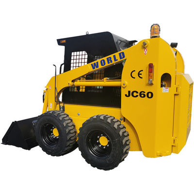 4WD Kubota Skid محمل أصفر اللون مع مرفق متعدد الوظائف
