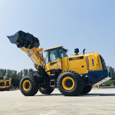 عجلات كهربائية ذات عجلات أمامية لودر جرارات زراعية صغيرة مع دلو 3m3