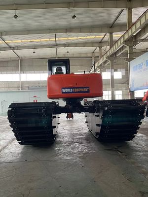 الصين العلامة التجارية الكبرى غير المستخدمة الحفارة البرمائية HK150SD مع 0.25 M3 نهر تنظيف آلة الطفرة طويلة المدى