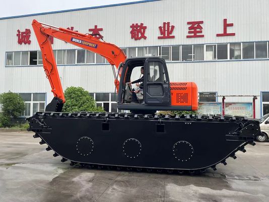 الصين العلامة التجارية الكبرى غير المستخدمة الحفارة البرمائية HK150SD مع 0.25 M3 نهر تنظيف آلة الطفرة طويلة المدى