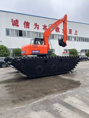 الصين العلامة التجارية الكبرى غير المستخدمة الحفارة البرمائية HK150SD مع 0.25 M3 نهر تنظيف آلة الطفرة طويلة المدى