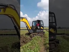 2200kw حفارة مجنزرة صغيرة اللون الأصفر مايكرو حفارة صغيرة